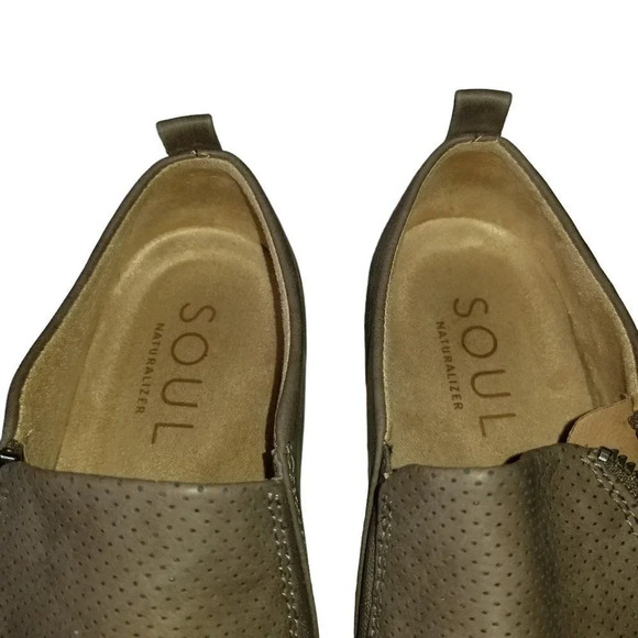 SOUL Naturalizer Womens Size 9.5 Grey Turner Side-Zip Platform Sneaker Shoes - Picture 9 of 15